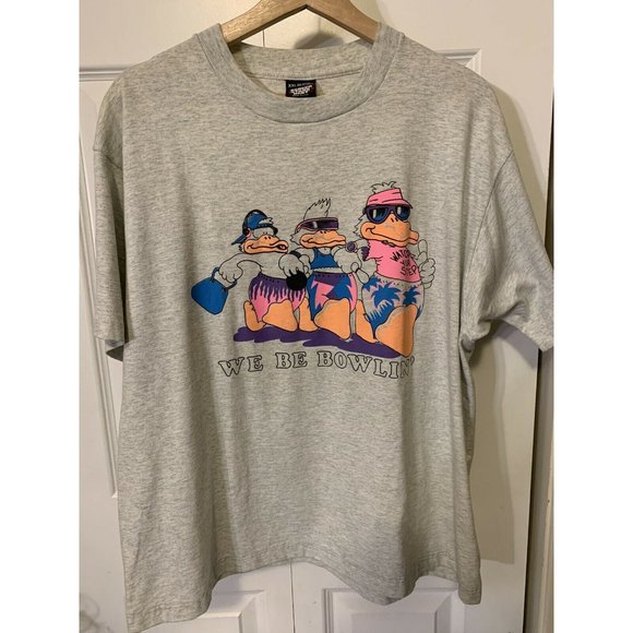 Vintage We Be‎ Bowlin T Shirt Mens Sz XXL Ducks Watch Your Step  Screen S… - Picture 4 of 7